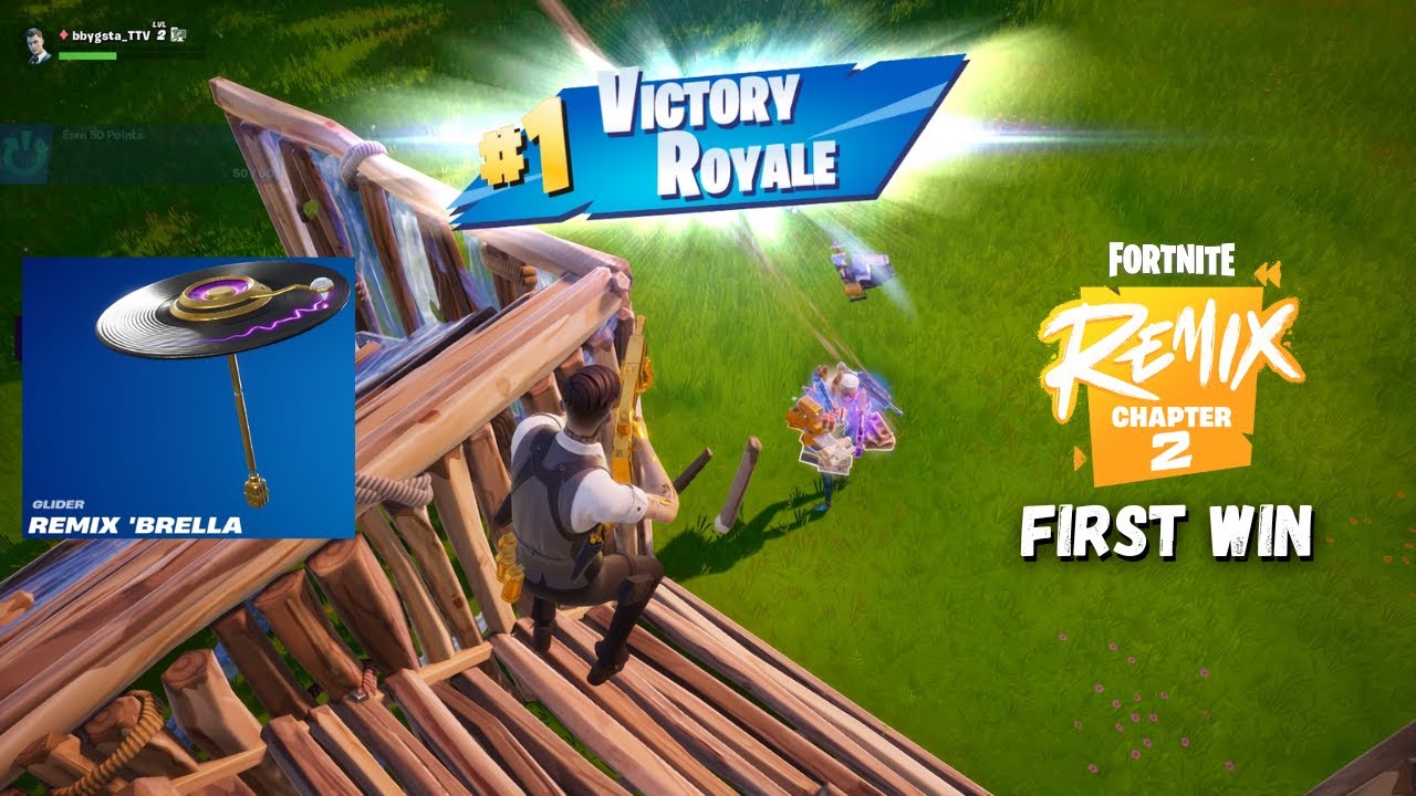 First Win of Fortnite Remix: Chapter 2 and Unlocking the Remix Brella ...