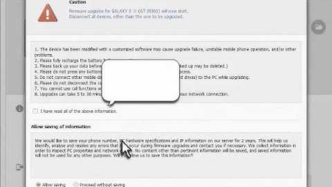 How to Firmware Upgrade with Samsung Kies