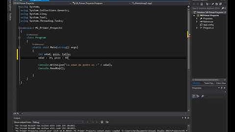 7) Declaración de Múltiples Variables en C#