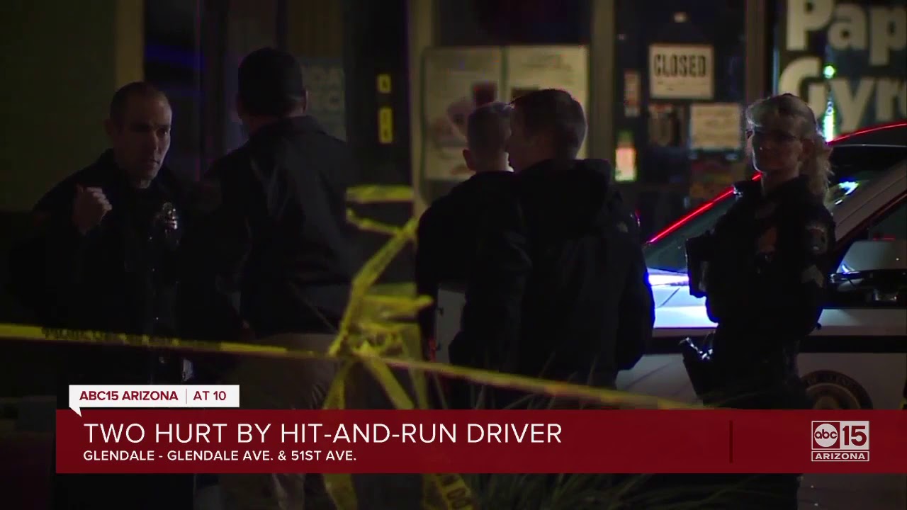 Adult and teen struck by hit-and-run driver in Glendale - YouTube