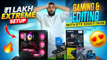 Rs 1,00,000 RTX 5060Ti 16GB Gaming & Video Editing PC Build 🤯😍🔥