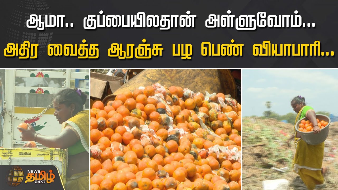 ஆமா.. குப்பையிலதான் அள்ளுவோம்.. அதிர வைத்த ஆரஞ்சு பழ பெண் வியாபாரி | Chennai | Koyambedu | Orange