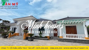 Mẫu Biệt Thự Nhà Vườn 1 Tầng Tân Cổ Điển Đẹp Lung Linh | Thiết Kế & Thi Công Trọn Gói Tại Tân Mỹ