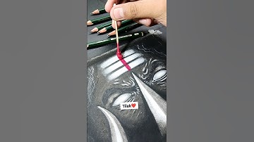 Drawing Lord shiva in Rudra Avtar using Charcoal #shorts