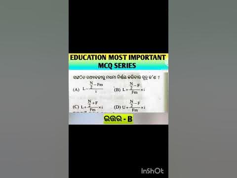 EDUCATION+2 2nd Yr ️ ️ MCQ QUICK REVISION👍👍👍 - YouTube