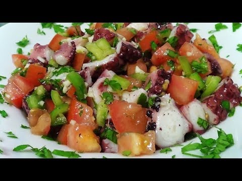 Video: Ensalada De Verduras Con Pulpo