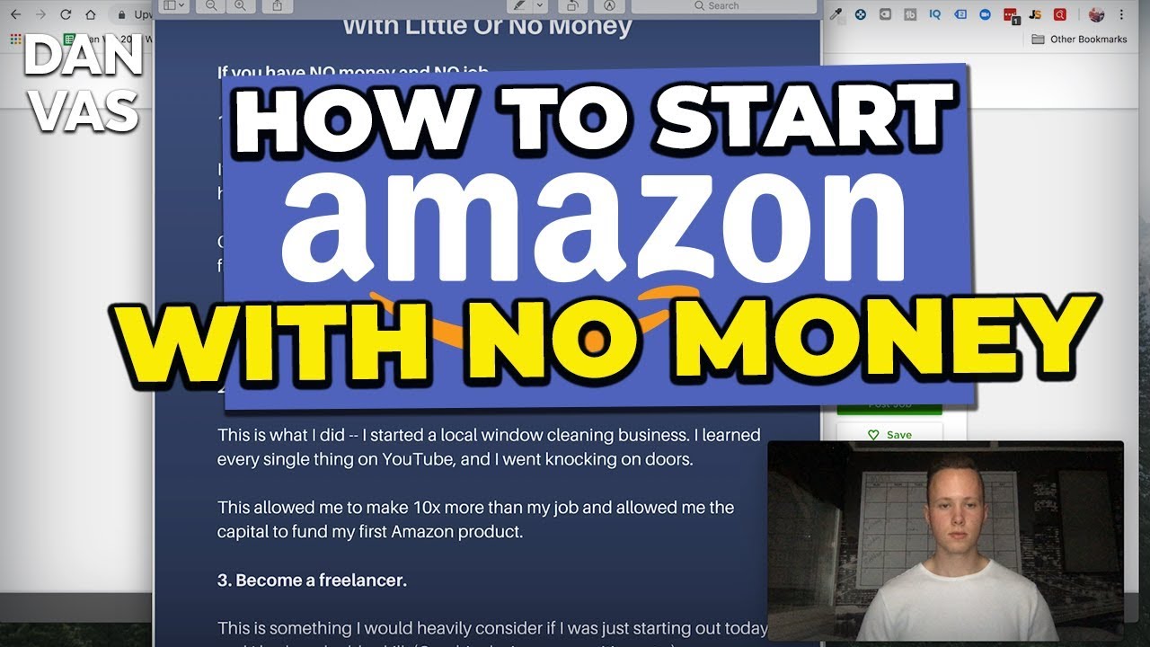 How To Start An Amazon Business With Little Or No Money 2019 Youtube - how to start an amazon business with little or no money 2019