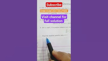 IOQM exam 2023 solution :question  3 #youtubeshorts #trending #maths #foryou #shorts