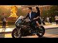 Sunset Glow by Campus Sculpture & Peaceful Motorcycle Ride #moto #skate