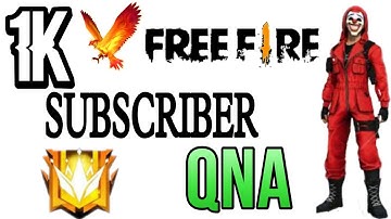 1k Subscribers qna ❓ #freefire #qna #chotu444 #freefire