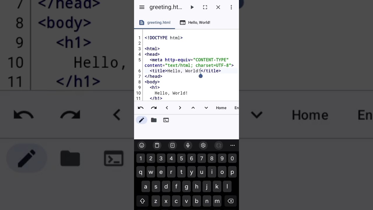 Create an html file in android 
