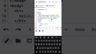 Create an html file in android #education