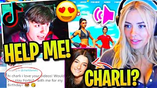 Clix *BEGS* Corinna for HELP after FALLING in LOVE with TIK TOK GIRLS! Clix ASKS Charli D'Amelio!