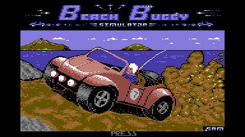 Beach Buggy Simulator Review for the Commodore 64 by John Gage