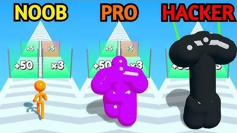 NOOB vs PRO vs HACKER Tall Man Run 3d New Levels Big New Update Max Walkthrough Android iOS Gameplay