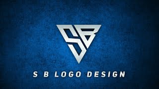 How To Make Monogram Logo | S B Logo Design