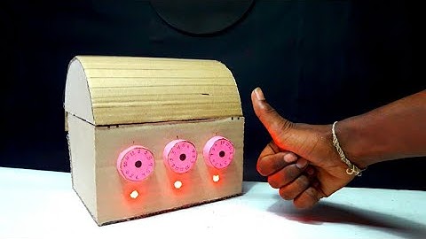 How to make Treasure Chest with Password LED Indicator | DIY Treasure Chest From Cardboard