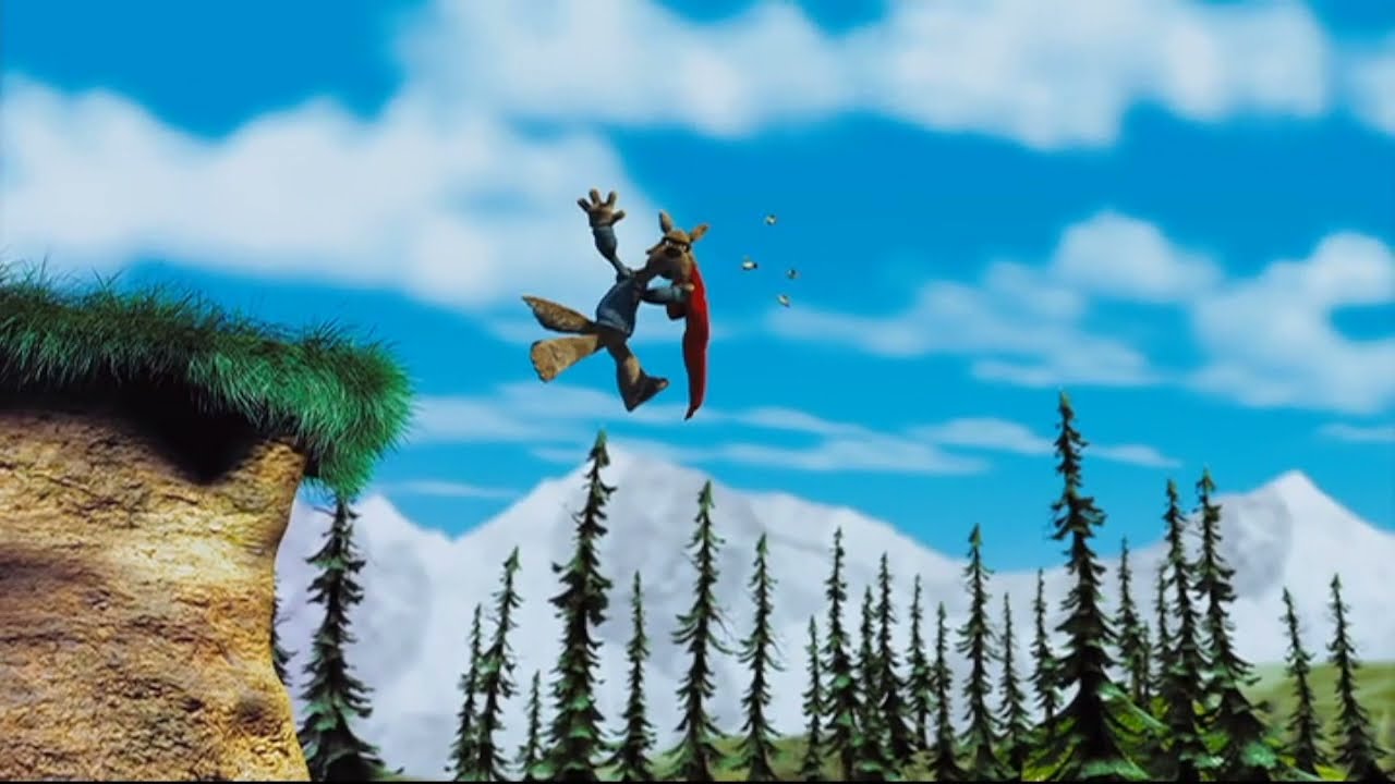 Wolf W. Wolf Falls with Goofy's Scream