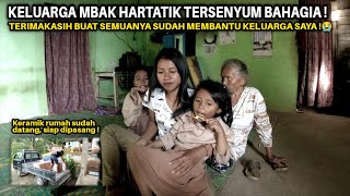 TERHARU!! TANGIS BAHAGIA KELUARGA MBAK HARTATIK, SEBENTAR LAGI RUMAHNYA SUDAH JADI DAN LEBIH LAYAK!