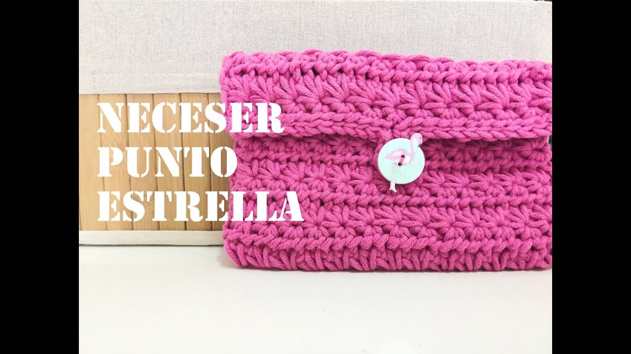 MONEDERO A CROCHET. PUNTO ESTRELLA costura armchair