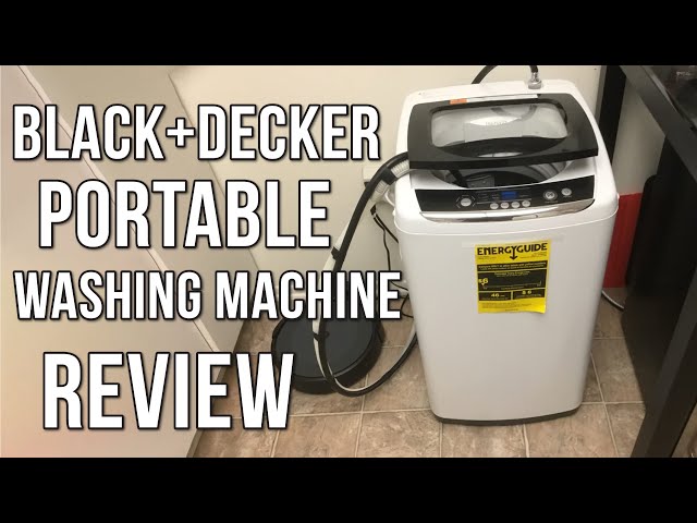 How To: Laundry for a Small Home  Review Black+Decker BPWM09W Portable  Washer Demo Unboxing - julia caban