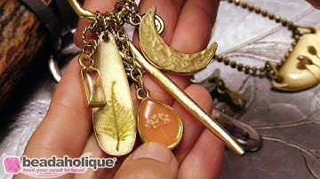 How to Use Nunn Design Resin to Seal Pressed Organics onto Flat Tags for Jewelry