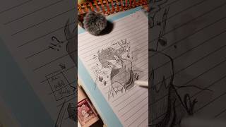 drawing Maki Zenin in my style💖(ASMR) #jjk #fypシ #shorts #makizenin