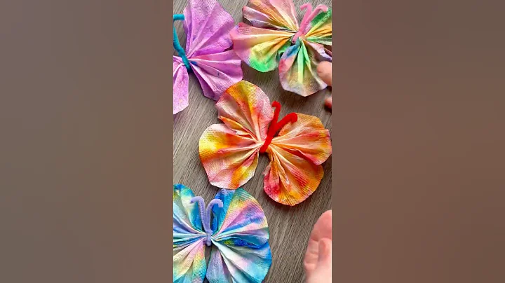 🦋 Easy Tie-Dye Butterfly Craft for Kids | Fun Spring Activity with Miss Daisy! 🌸 thumbnail