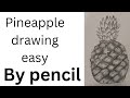 Pineapple drawing easy by pencil(part 2)//अन्नानास ड्राइंग आसान तरीका