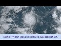 Super Typhoon Saola entering the South Chia Sea - August 30, 2023