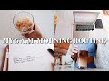 A REAL 6 A.M. MORNING ROUTINE(in quarantine lol) | Productive, Work From Home, Fitness & Reading!