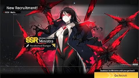 Counterside: summon session for Ministra