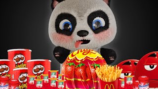 [Candy Panda❤️] eating ASMR 🐼🐻 Satisfying Video | Unpacking & Mixing Color #eatingsounds screenshot 5