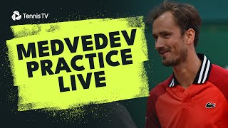 LIVE PRACTICE STREAM: Medvedev Practices With Popyrin in Monte-Carlo! screenshot 5