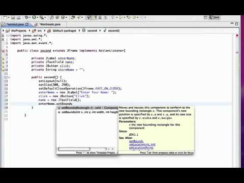 Java GUI Lesson 4   JButton and ActionListener