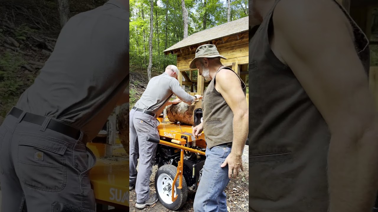 Processing firewood faster in the bush #bushcraft #offgridliving