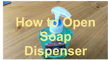 Hoe een pop-up zeepdispenserpomp te openen