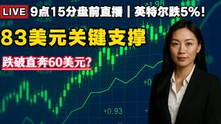 英特尔跌5%还能买吗？83美元成关键防守位，跌破可能直奔60美元！#Lisa聊美股#美股#期权#技术分析#k线#美股复盘#科技股#SpaceX#特斯拉#美光#闪迪#微软#谷歌