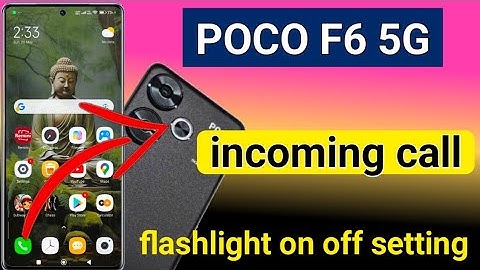 poco f6 5g incoming call flashlight on off setting | poco f6 me call flashlight on kaise kare
