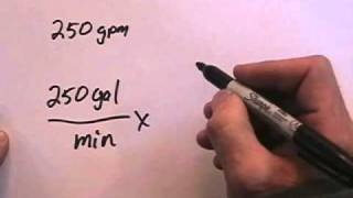 Fire Hydraulics: GPM to Pounds Per Gallons