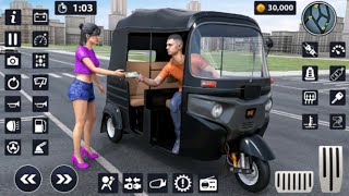 Modern Rickshaw Driving Games || Tuk Tuk Auto Rickshaw Game || Android Gameplay screenshot 5
