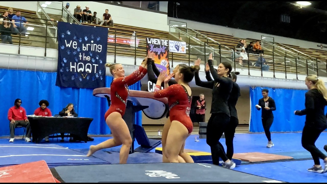 Women's College Gymnastics Sports Video 4k 