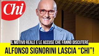 SCANDALO ALFONSO SIGNORINI: ADDIO A “CHI” TRA ACCUSE E AUTO-SOSPENSIONE