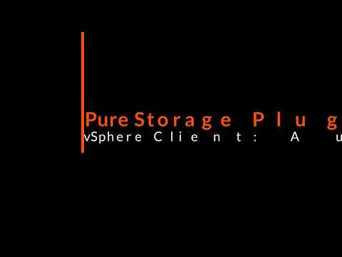 Pure Storage vSphere Plugin--Authenticating with Pure1