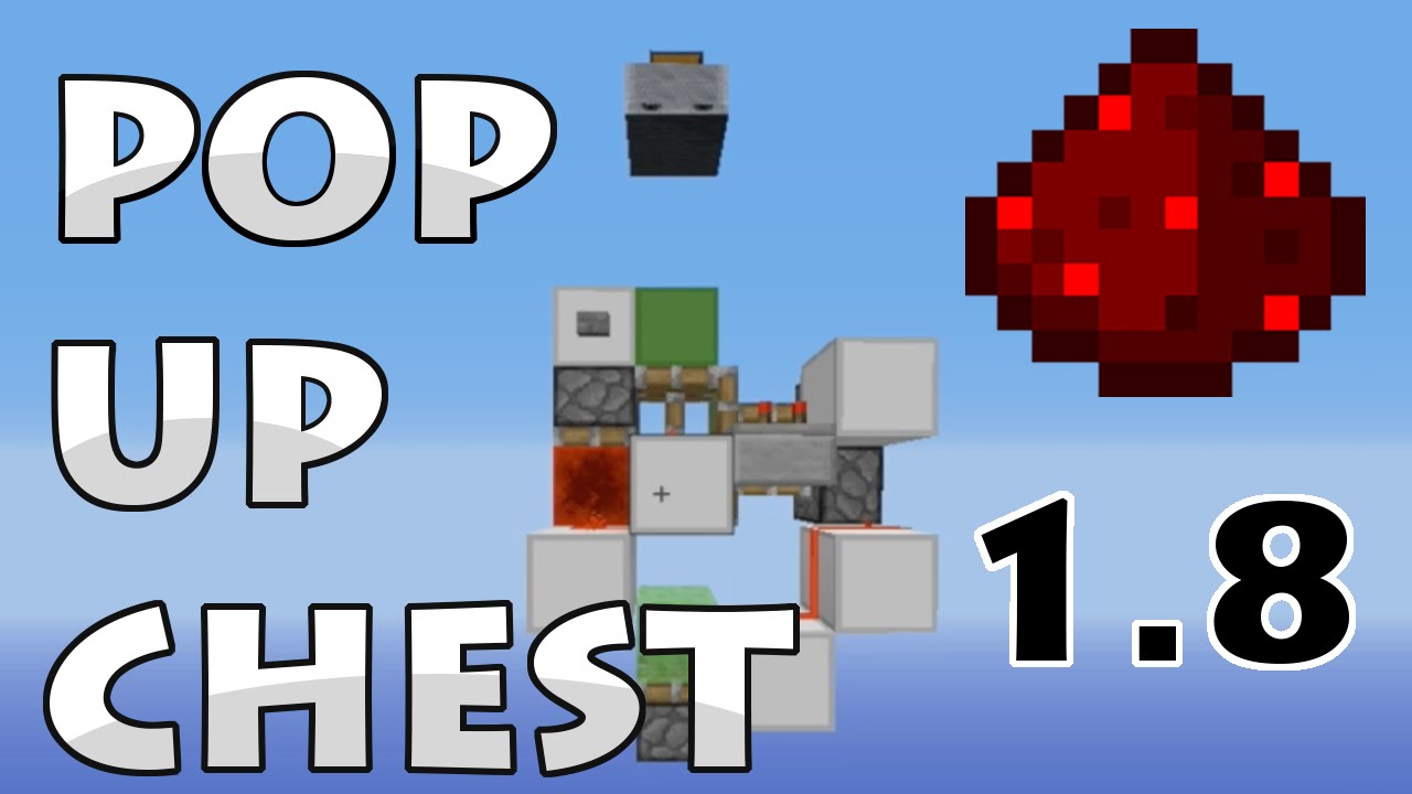 Minecraft HIDDEN POPUP CHEST Redstone Tutorial YouTube