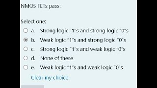 NMOS FETs pass: ...weak loic "1"s and strong logic "0"s | CMOS and Digital VLSI Design
