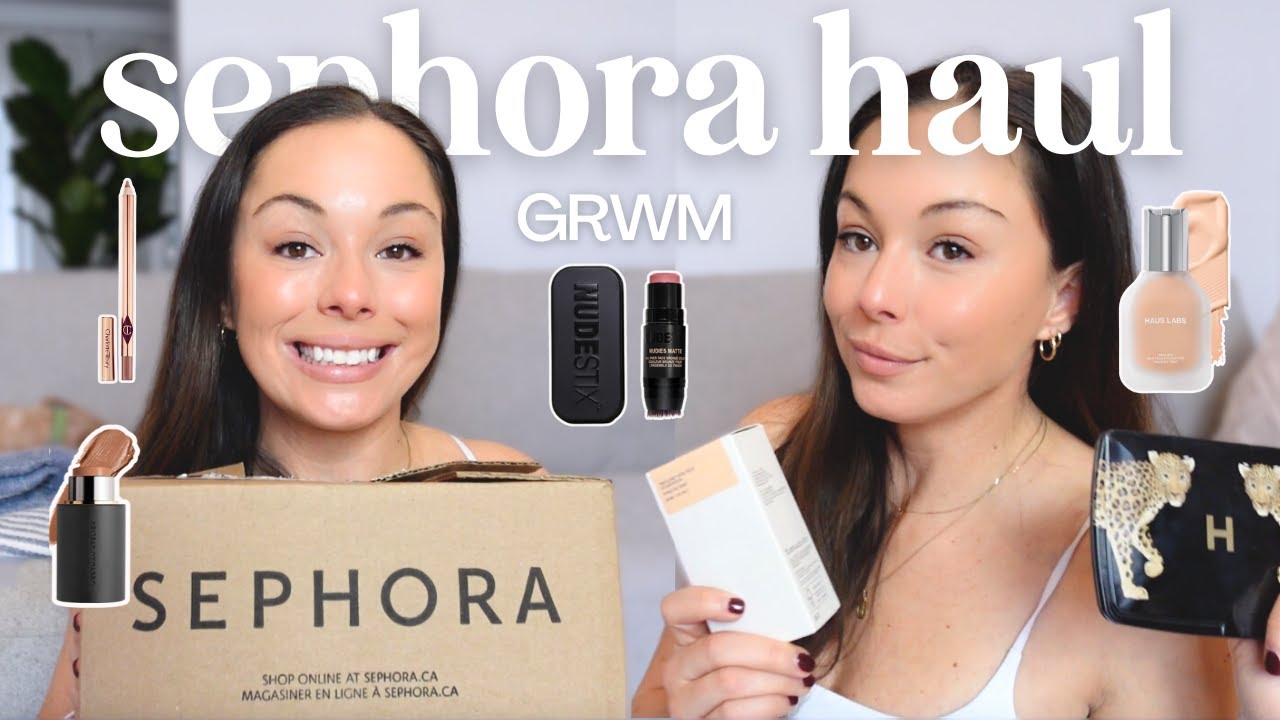 Trying NEW makeup 💕 - Sephora VIB SALE haul - YouTube