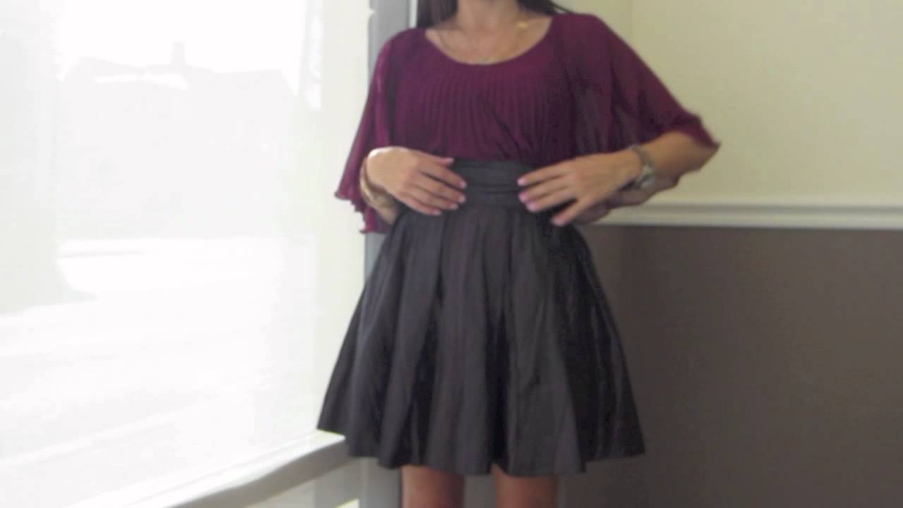 How to Wear : A Full Volume Skirt and Top - YouTube
