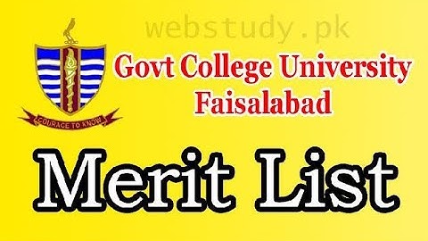 Gcuf first merit list 2022 | gc university Faisalabad 1st merit list 2022 | gcuf bs merit list |