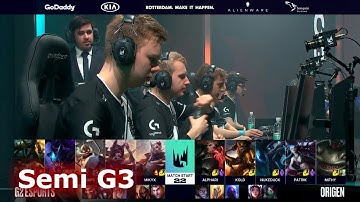G2 eSports vs Origen - Game 3 | Semi Finals S9 LEC Spring 2019 | G2 vs OG G3